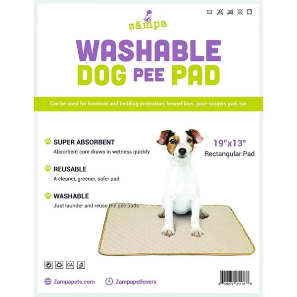 Washable Rectangle Pee Pads for Dogs | Waterproof Mat