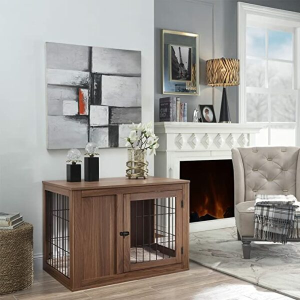 Furniture Style Indoor Dog Crate/Dog House with Cushion