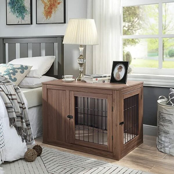 Furniture Style Indoor Dog Crate/Dog House with Cushion