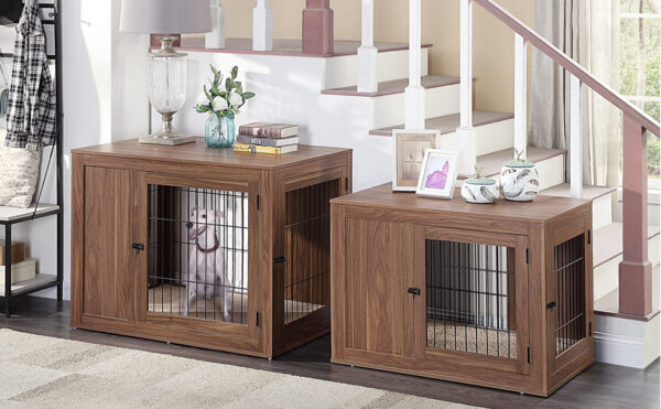 Furniture Style Indoor Dog Crate/Dog House with Cushion