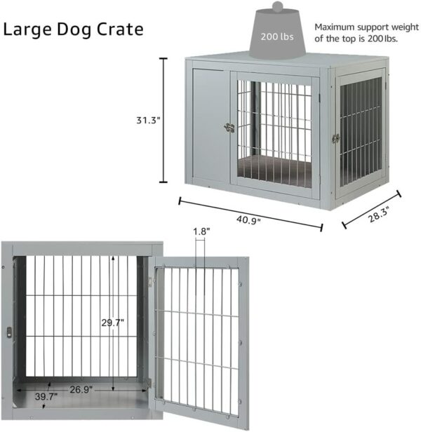 Furniture Style Indoor Dog Crate/Dog House with Cushion