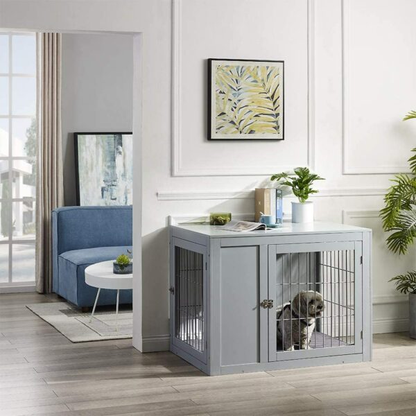 Furniture Style Indoor Dog Crate/Dog House with Cushion