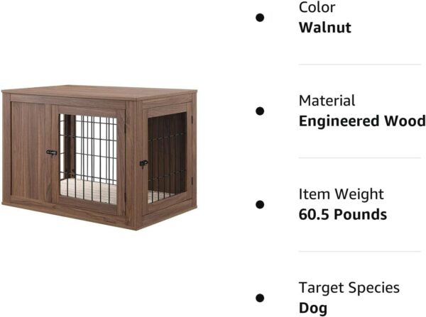 Furniture Style Indoor Dog Crate/Dog House with Cushion