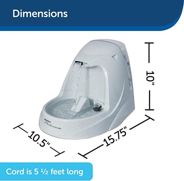 The Drinkwell Platinum Pet Fountain