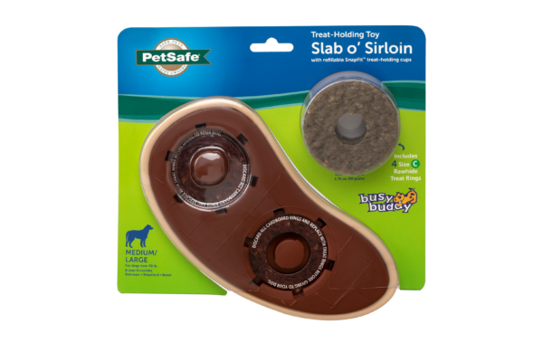 Steak Chew Toy For Happy Dogs - Includes 4 Free Rawhide Discs