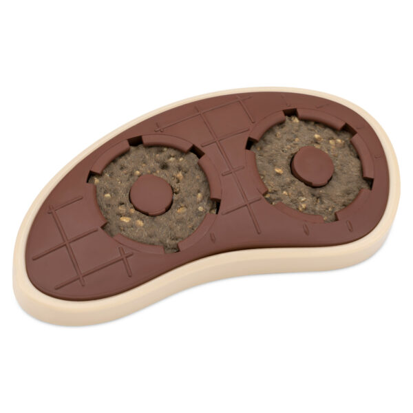 Steak Chew Toy For Happy Dogs - Includes 4 Free Rawhide Discs
