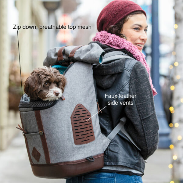 Kurgo K9 Rucksack Dog Carrier Backpack for Small Dogs & Cats Hiking and Travel