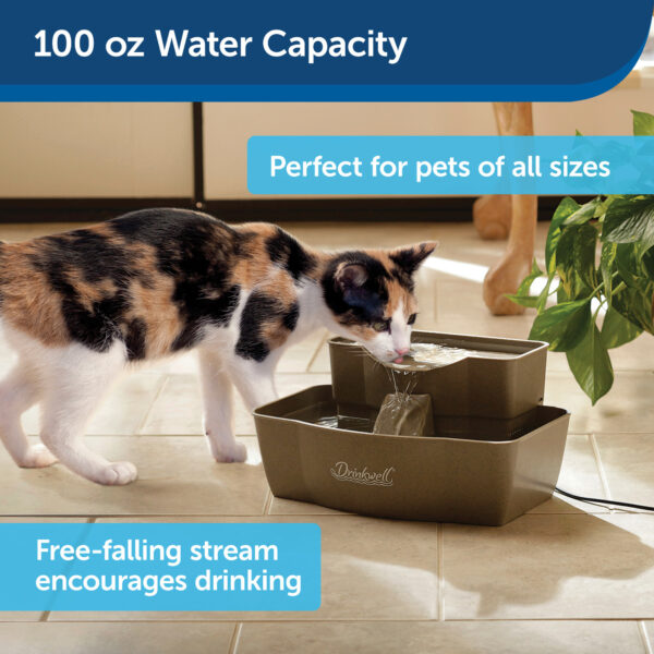 Rectangle Multi-Level Plastic Pet Fountain