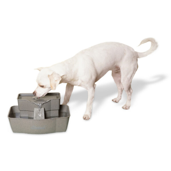 Rectangle Multi-Level Plastic Pet Fountain