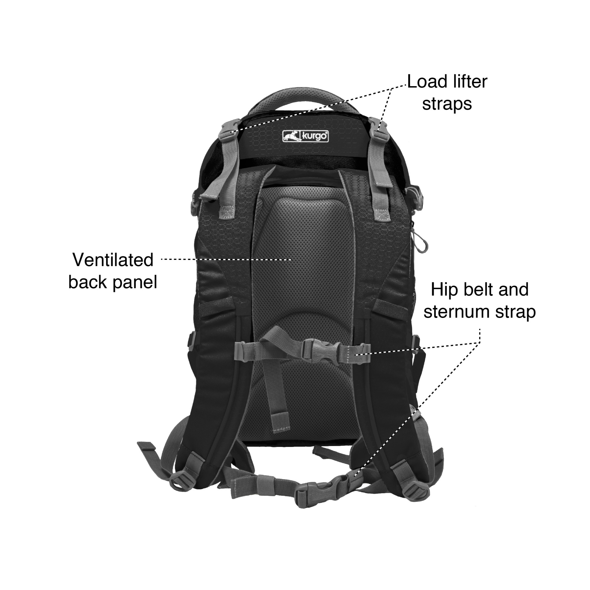 Kurgo G-Train Dog Carrier Backpack For Hiking and Traveling.